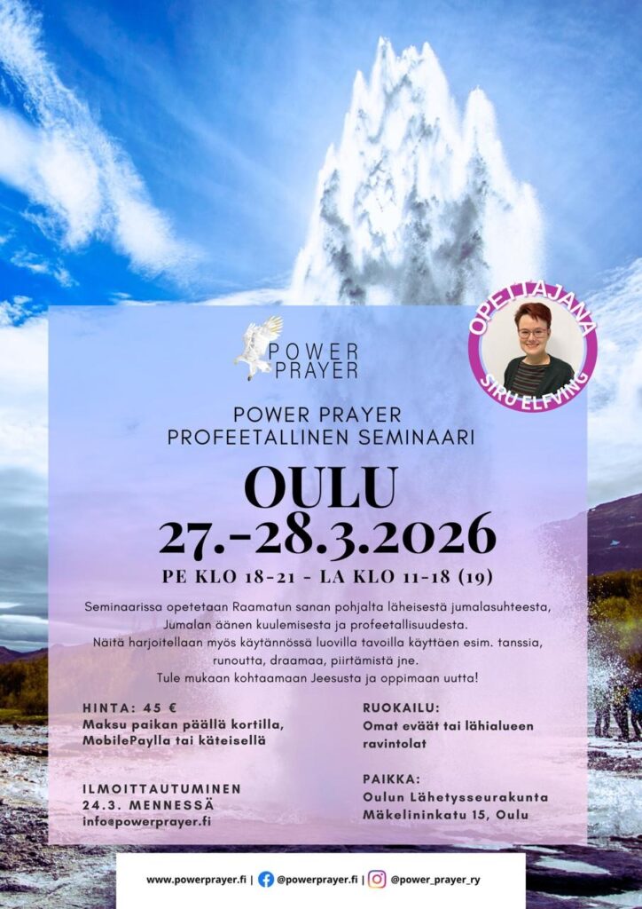 Profeetallinen seminaari Oulu 27.-28.3.2026 - A4-mainos
